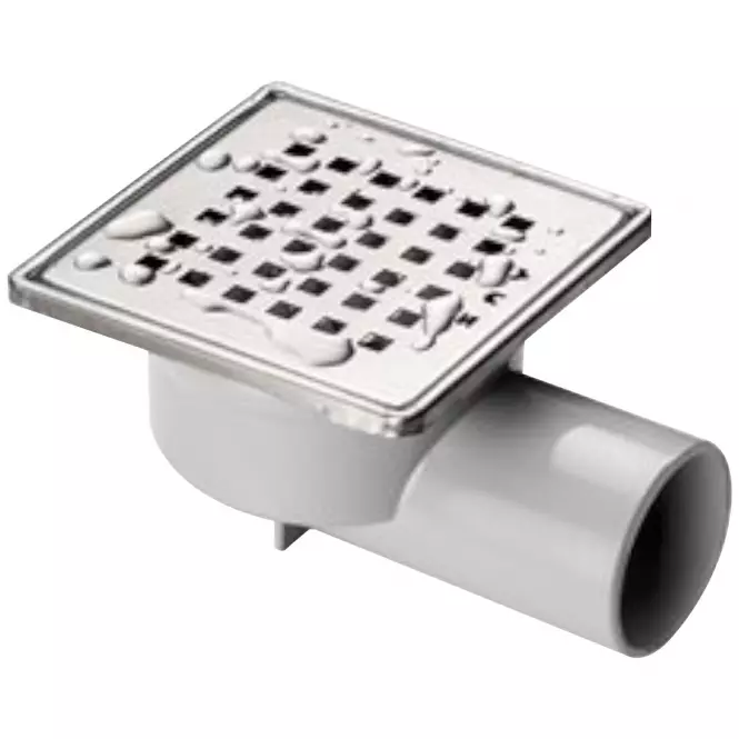 Podni odvod Axus mat 10x10, rotirajući 360°, FI 50, 11315