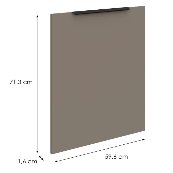Prednja vrata Aria TA/ANT 713x596 mm Anti Fingerprint,2