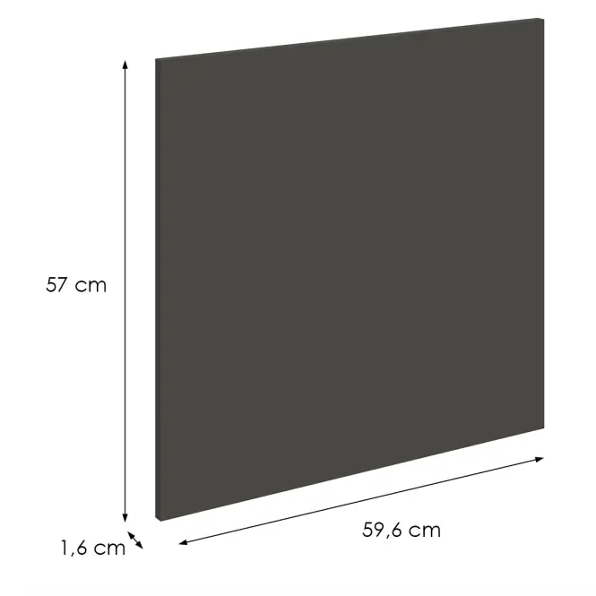 Prednja vrata Aria GR/ANT 570x596 mm Anti Fingerprint,2
