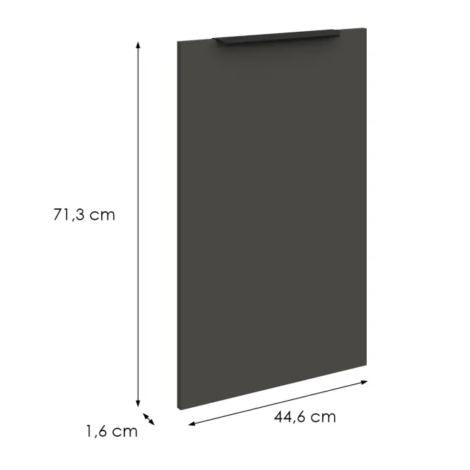 Prednja vrata Aria GR/ANT 713x446 mm Anti Fingerprint,2