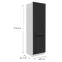 Kuhinjski ormarić Aria BL/WH Anti Fingerprint 60LO-210 2F,2