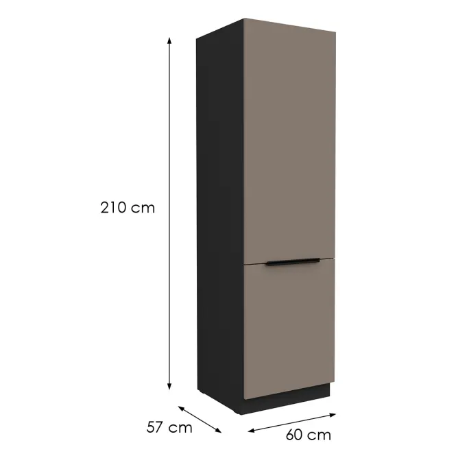 Kuhinjski ormarić Aria TA/BL Anti Fingerprint 60DK-210 2F,2