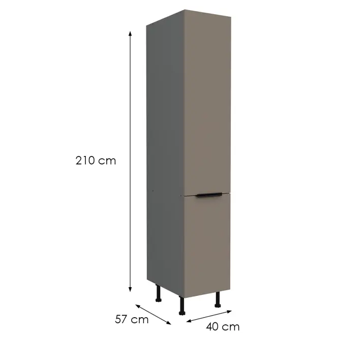Kuhinjski ormarić Aria TA/ANT Anti Fingerprint 40DK-215 2F,2