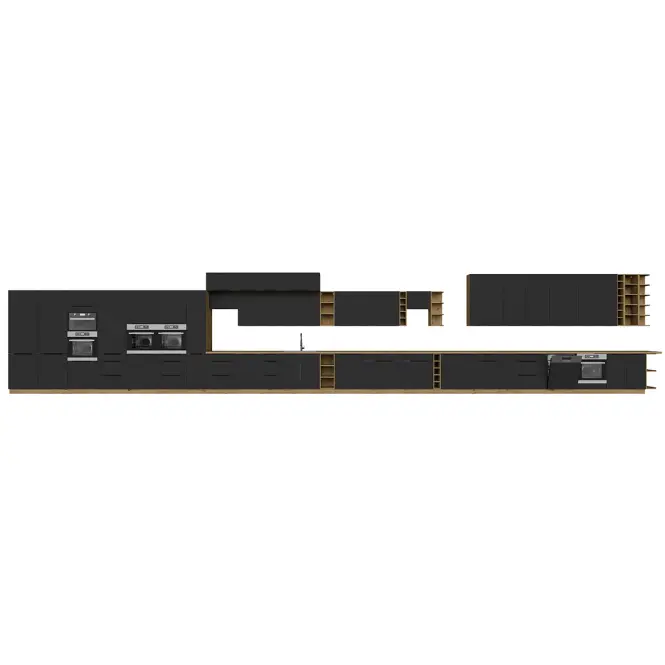 Kuhinjski ormarić Aria BL/AR Anti Fingerprint 80 Nagu-36 1f,10