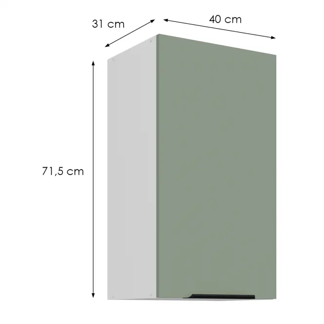Kuhinjski ormarić Aria SA/WH Anti Fingerprint 40g-72 1f,2