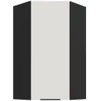 Kuhinjski ormarić Aria WH/BL Anti Fingerprint 60x60 Gn-108 1f (45°)