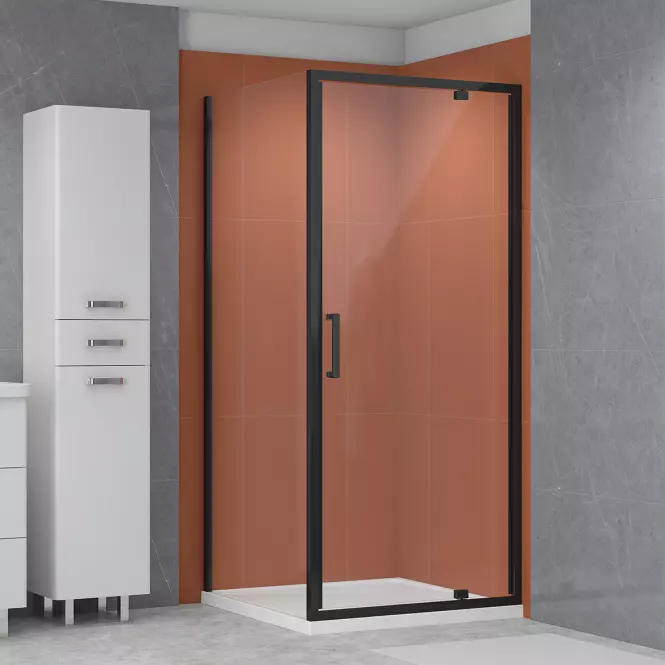 Tuš stijena Modo 90x190 black,2