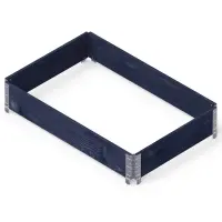 Povišena gredica crna eko 120x80x19,5 cm