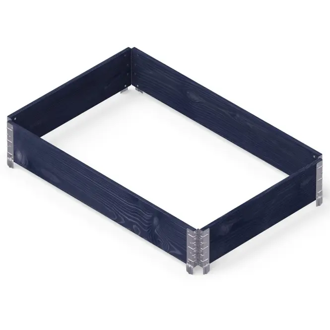 Povišena gredica crna eko 120x80x19,5 cm