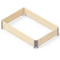 Podignuta cvjetnjača Prirodna Eko 120X80X19.5 cm