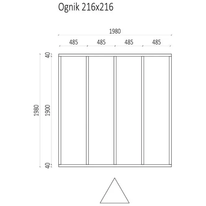 Vrtna kućica Ognik 216x216