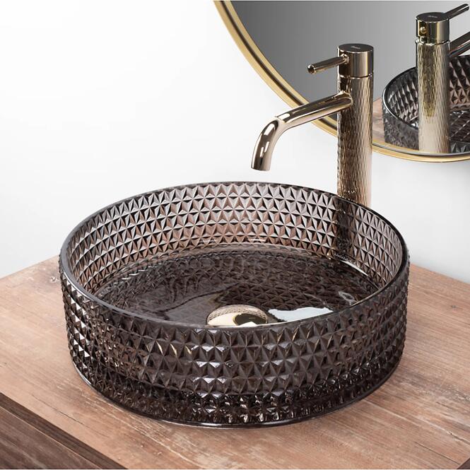 Sudoper na pultu Cristal Black REA-U9671,6