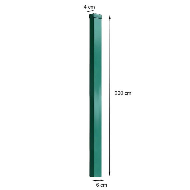Stup 60x40x2000 mm ral 6005,2