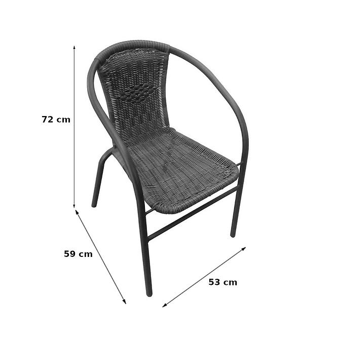 Stolica tehnoratan Bistro CE10342S mix smeđa