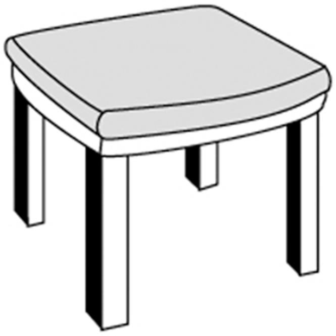 Jastuk za stolicu monoblok Spot D.129 42x40x2