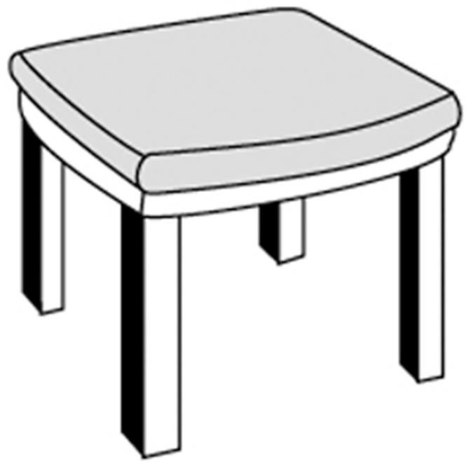 Jastuk za stolicu monoblok Spot D.24 42x40x2