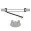 Ulazna vrata Cadis Nero 90L crna,2