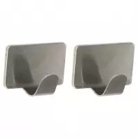 Metalna kuka srebro 2kom st0066a