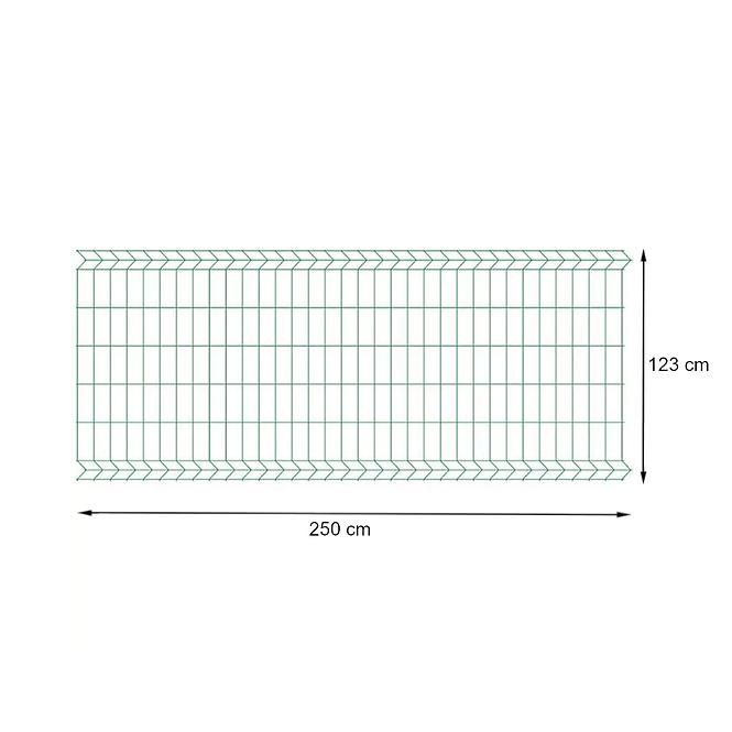 Panel 3D light II 250X123cm zeleni RAL-6005 7052326