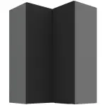 Kuhinjski ormarić Aria-BL/ANT anti fingerprint 60x60 GN-90 2F (90°)