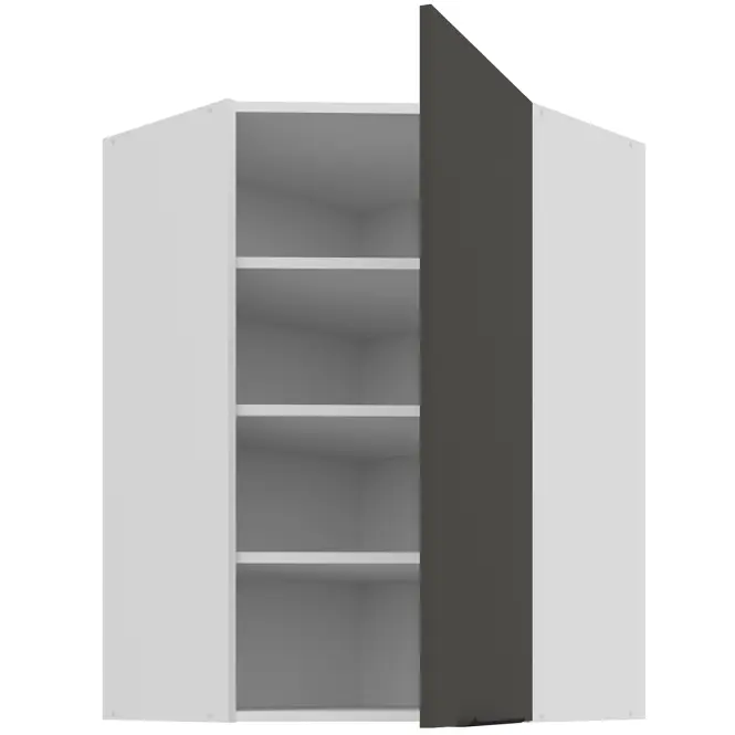 Kuhinjski ormarić Aria-GR/WH anti fingerprint 60x60 GN-90 1F (45°)