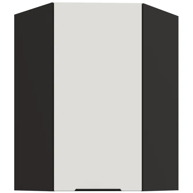 Kuhinjski ormarić Aria-WH/BL anti fingerprint 60x60 GN-90 1F (45°)