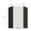 Kuhinjski ormarić Aria-WH/BL anti fingerprint 60x60 GN-90 1F (45°),3