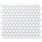 Mozaik Heksagon White Mat Small 26/30