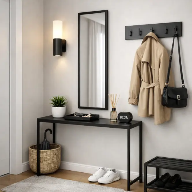 Ogledalo 30x120 black f2403