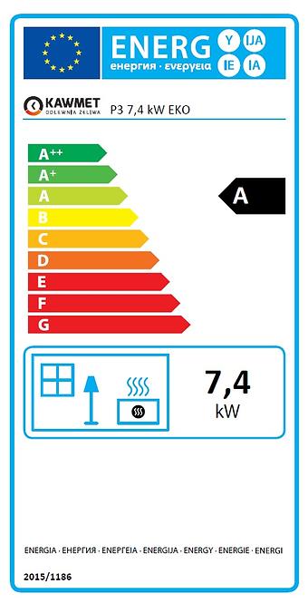 Kamin P3 7,4 kW ECO