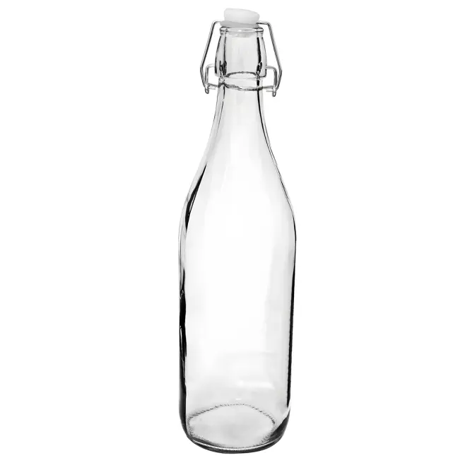Okrugla staklena boca 0.25 l sa zatvar.s kopč. TR917-Y 29821