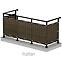 Zaštita od pogleda za balkon 75/600 cm rattan wenge