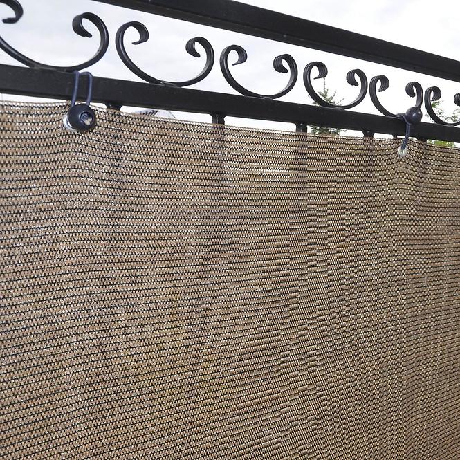 Zaštita od pogleda za balkon 75/600 cm rattan wenge