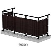 Zaštita od pogleda za balkon 90/500 cm wenge