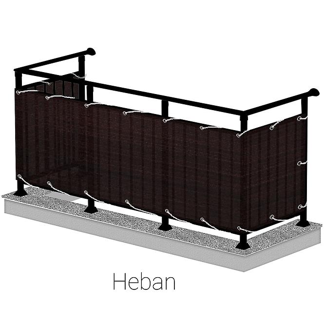 Zaštita od pogleda za balkon 90/500 cm wenge