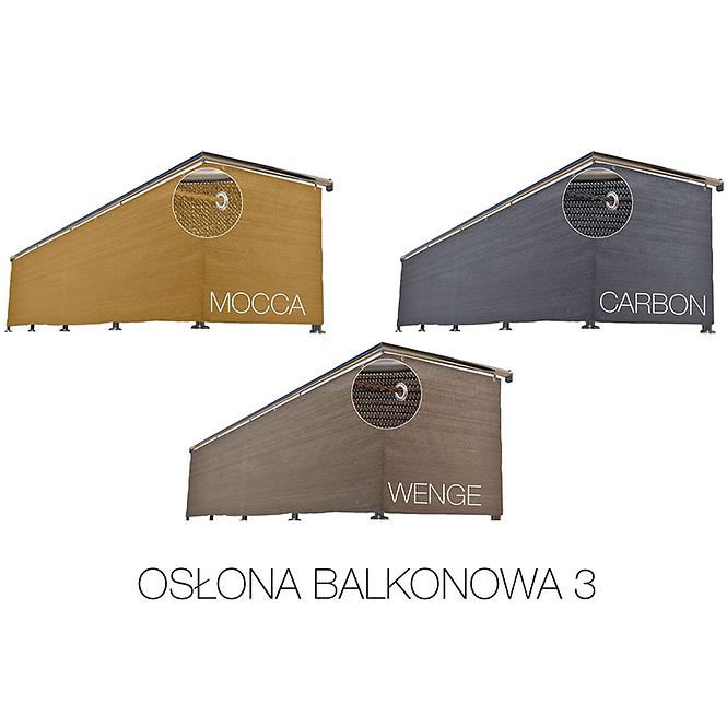 Zaštita od pogleda za balkon 90/500 cm wenge
