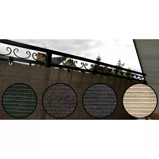 Zaštita od pogleda za balkon 90/500 cm wenge