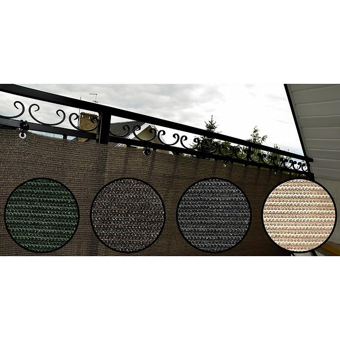 Zaštita od pogleda za balkon 90/500 cm wenge