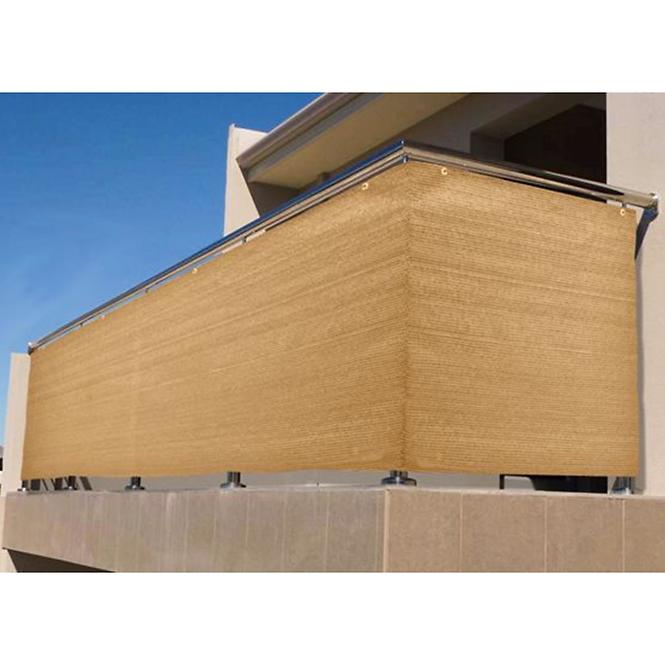Zaštita od pogleda za balkon 90/500 cm pijesak