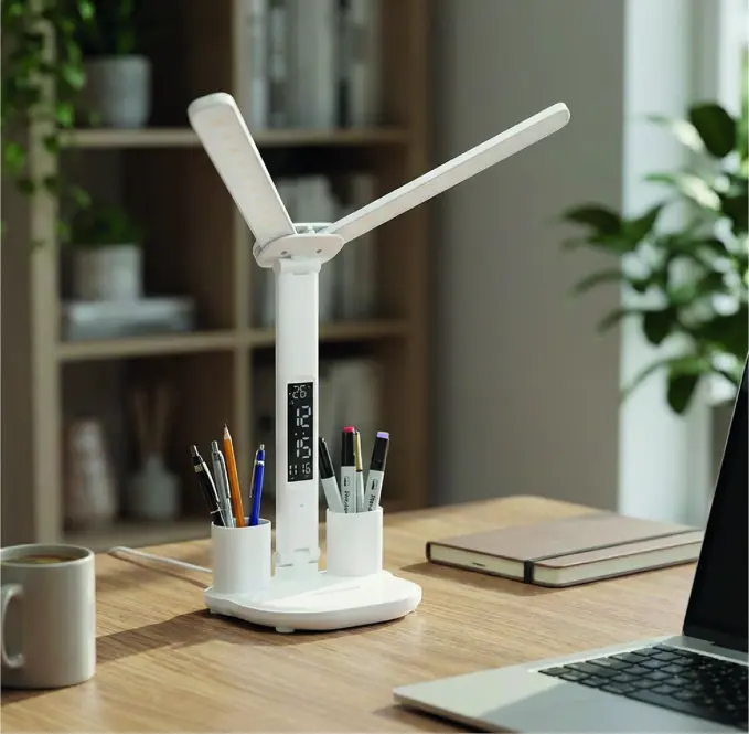 STOLNA LAMPA DALIS WHITE CCT 7W DIM USB LB1