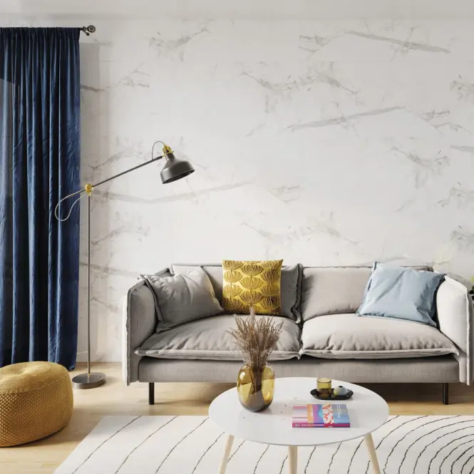 Dekorativni SPC zidni panel Calacatta Snow 120x265cm 4mm