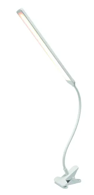 STOLNA LAMPA LED SERTA WHITE NA KLIPS 8W 350LM CCT DIM
