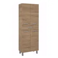 Visoki ormarić za kupaonicu Uno 60 4D1S hrast canela