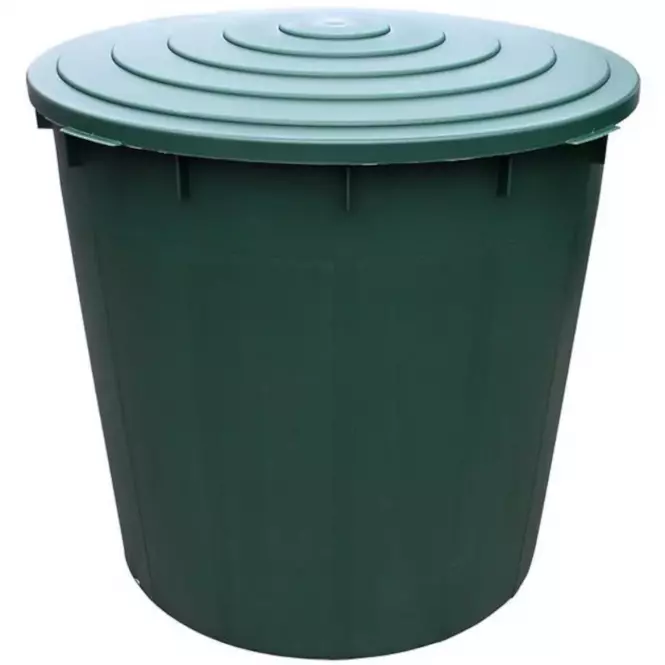 Bačva s ventilom i zelenim poklopcem 500L