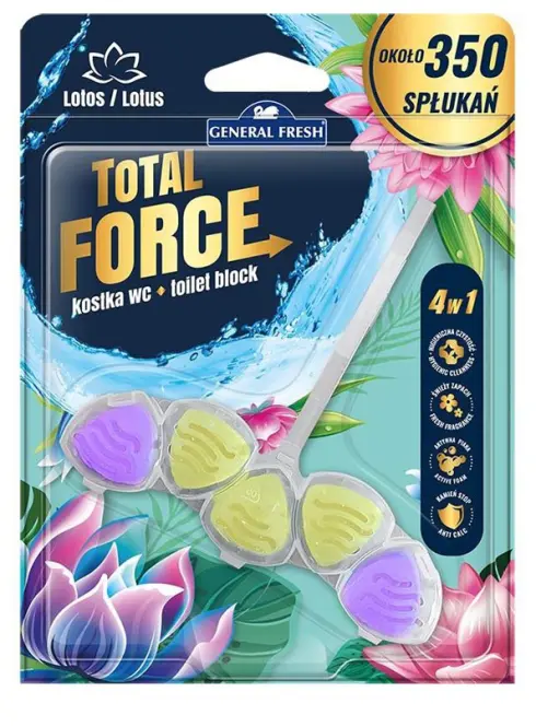 Držač za WC školjku General Fresh Total Force Lotos s bojom za vodu 40 g