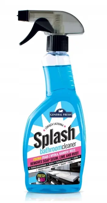 Tekućina za KABINE / KUPAONICE kamenac hrđa sapunska naslaga General Fresh Splash 0,5l