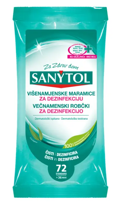 SANYTOL VIŠENAMJENSKE MARAMICE ZA DEZINF.72