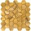 Mozaik pločica Gold hexagon 30/30/0,8,2