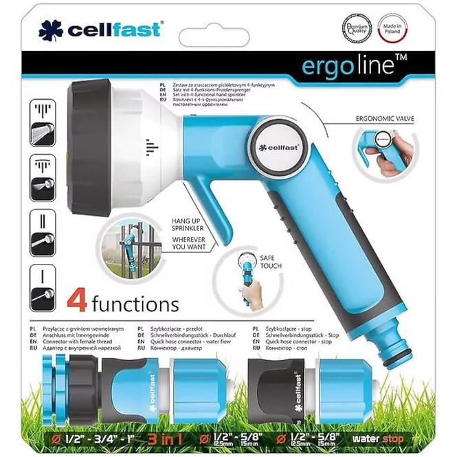CELLFAST Set Ergo s ručnim raspršivačem 4-funkcije1/2 53-540
