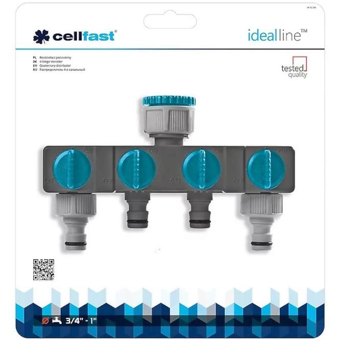 CELLFAST Četverostruki razdjelnik 3/4˝,1˝ 52-240